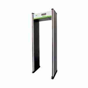 Image of ZK-D2180S - Walk Through Metal Detector in the shape of a door frame with people counter.