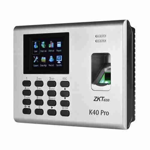 Image of ZKTeco K40 Pro fingerprint time & attendance access control terminal with keypad and fingerprint scanner
